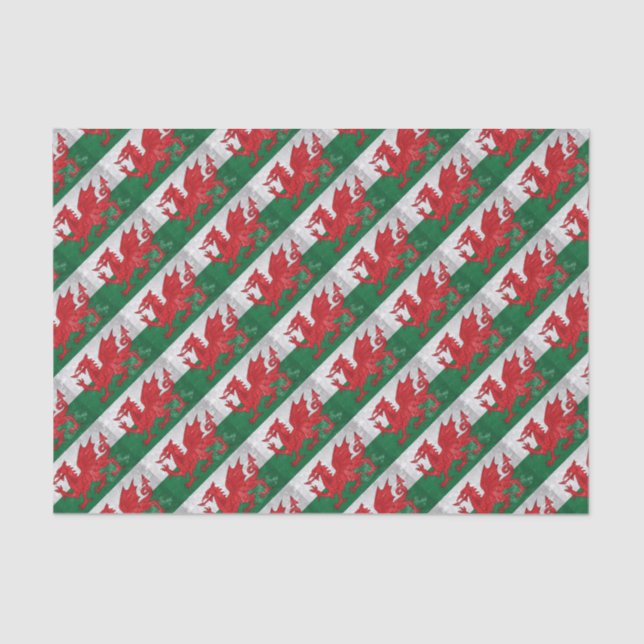 Welsh Flag Tissue Paper (Front)