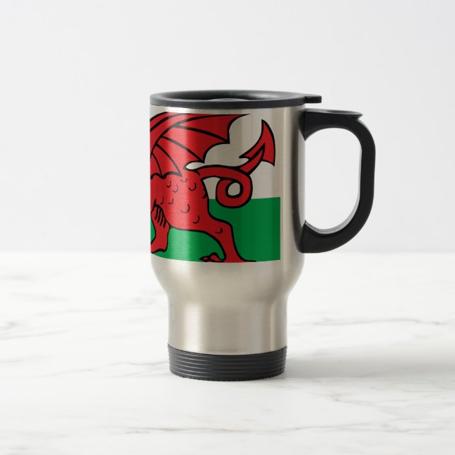 Welsh Flag Travel Mug (Right)