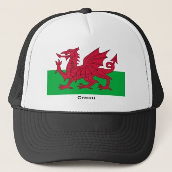 Welsh Flag Trucker Hat by CSfotobiz at Zazzle