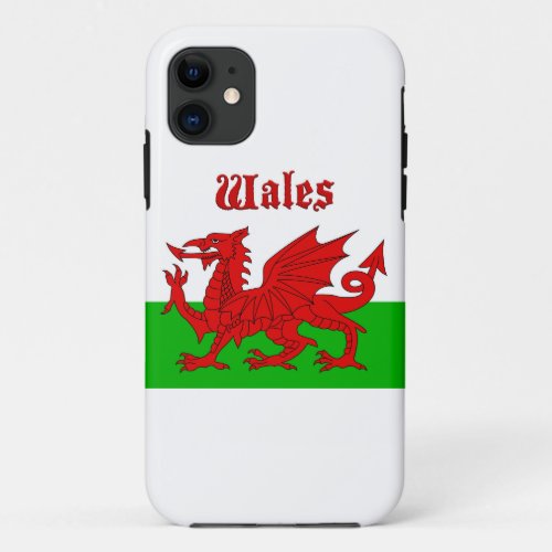 Welsh Flag Wales iPhone 11 Case