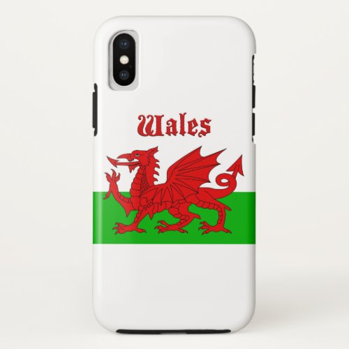 Welsh Flag Wales iPhone X Case