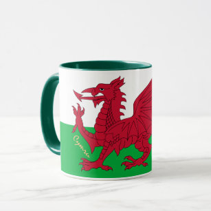 Welsh Flag & Wales, Cymru patriot / sports Mug