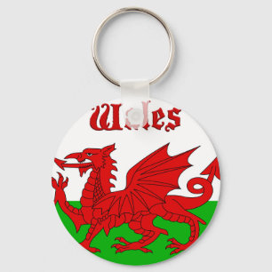 Welsh Flag Wales Keychain