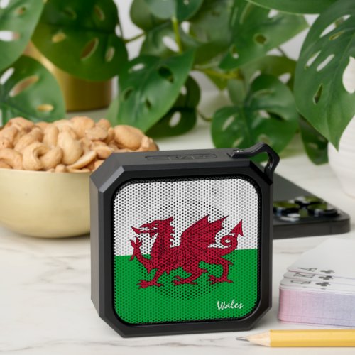 Welsh Flag Wales patriots  Cymru sports fan Bluetooth Speaker
