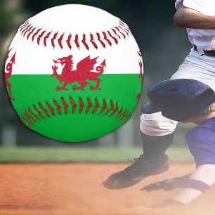 Welsh Flag & Wales sports /Cymru Baseball Balls