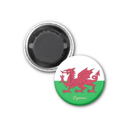 Welsh Flag  Wales travel holiday sports  Cymru Magnet
