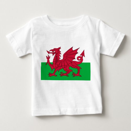 Welsh Flag Wales Welsh Dragon Baby T_Shirt
