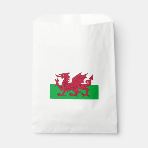 Welsh Flag Wales Welsh Dragon Favor Bag
