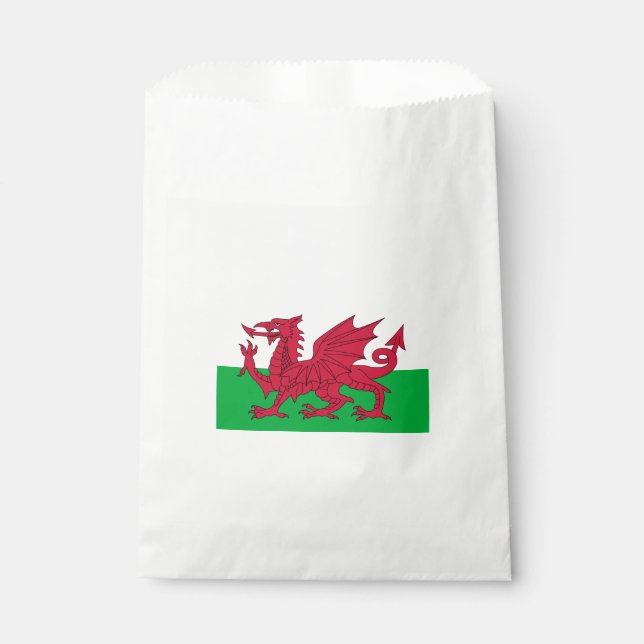 Welsh Flag (Wales) (Welsh Dragon) Favor Bag (Front)