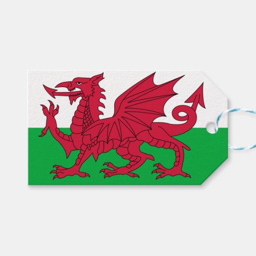 Welsh Flag Wales Welsh Dragon Gift Tags