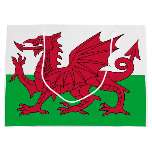 Welsh Flag Wales Welsh Dragon Large Gift Bag