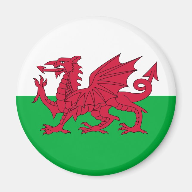 Welsh Flag (Wales) (Welsh Dragon) Magnet (Front)
