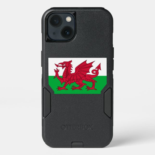 Welsh Flag (Wales) (Welsh Dragon) Otterbox iPhone Case (Back)