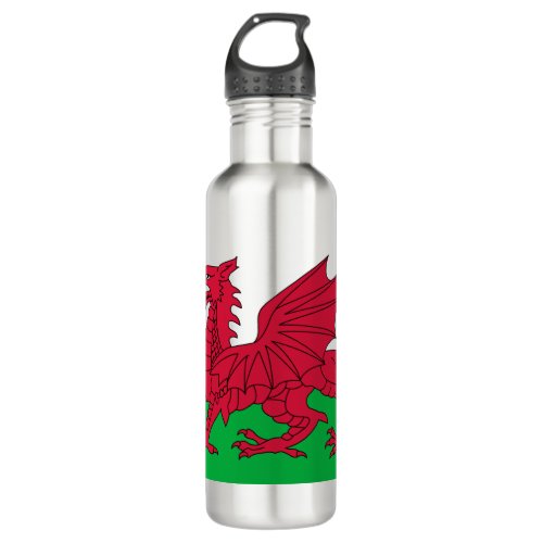 Welsh Flag Wales Welsh Dragon Stainless Steel Water Bottle