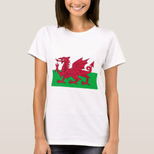 Welsh Flag (Wales) (Welsh Dragon) T-Shirt