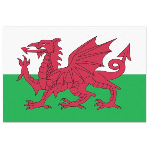 Welsh Flag Wales Welsh Dragon Tissue Paper
