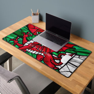 Welsh Flag with Red Dragon Desk Mat