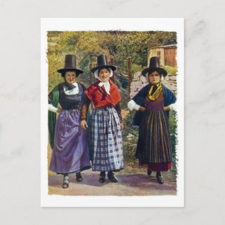 Welsh Girls Postcard
