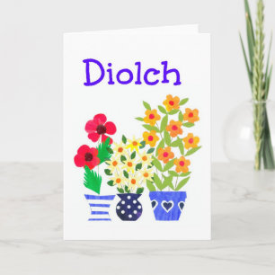 Welsh Greeting: Flower Power You Card