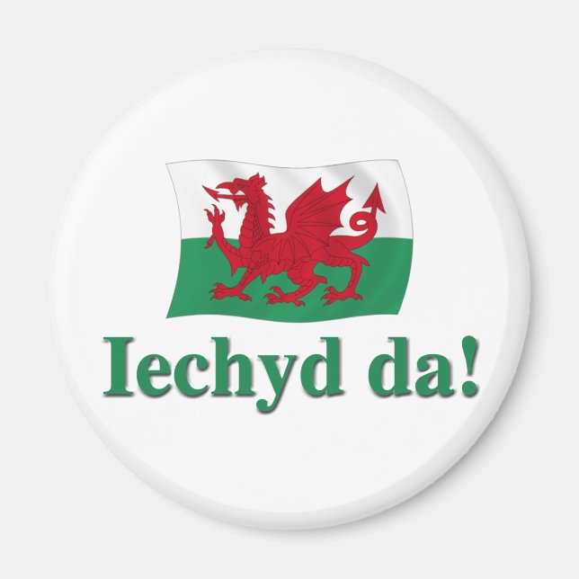 Welsh Iechyd da (Cheers!) Magnet (Front)