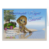 Welsh Language card - Penblwydd Hapus Chwaer (Front Horizontal)