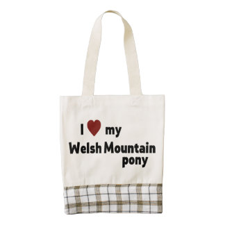 Welsh Mountain pony Zazzle HEART Tote Bag