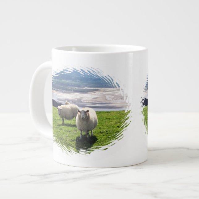 WELSH MOUNTAIN SHEEP GIANT COFFEE MUG (Front Left)