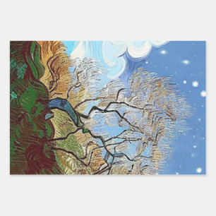 WELSH MOUNTAIN TREE WRAPPING PAPER SHEETS