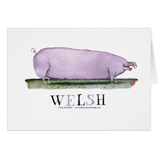 welsh pig, tony fernandes cards (Front Horizontal)
