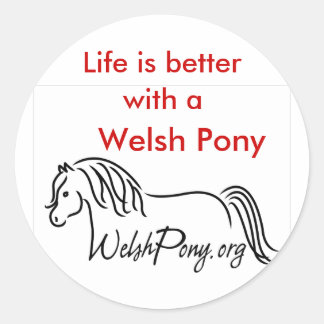 Welsh Pony & Cob Society Classic Round Sticker