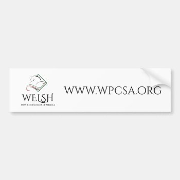 Welsh Pony & Cob Society Of America Bumper Sticker by WelshPoniesandCobs at Zazzle