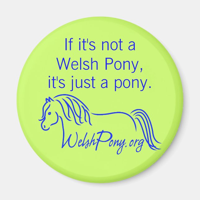 Welsh Pony & Cob Society of America. Magnet (Front)