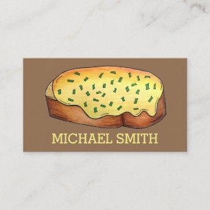 Welsh Rarebit Savoury Cheese Toast British Food UK Business Card