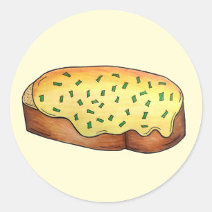Welsh Rarebit Savoury Cheese Toast British Food UK Classic Round Sticker