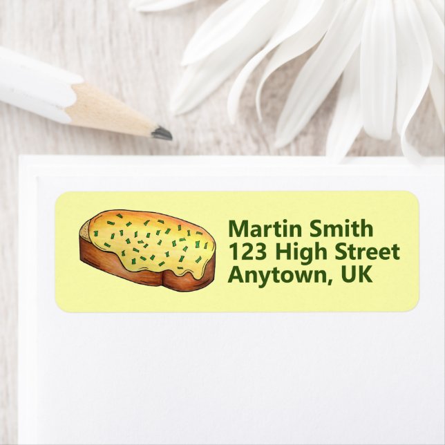 Welsh Rarebit Savoury Cheese Toast British Food UK Label (Insitu)