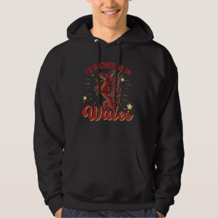 Welsh red cymru mythical traveling national souven hoodie