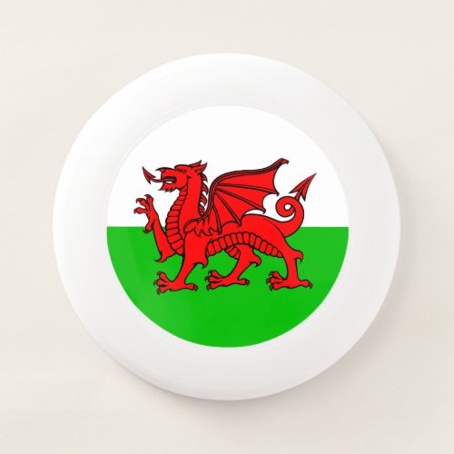 Welsh Red Dragon Green White Wales Flag Wham_O Frisbee