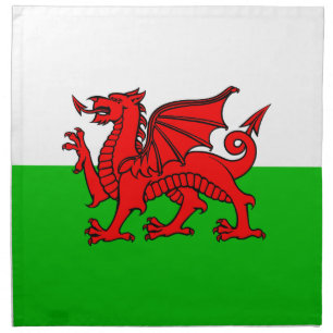 Welsh Red Dragon Wales Flag Napkin