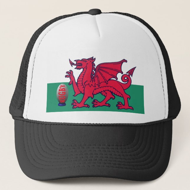 welsh rugby trucker hat (Front)