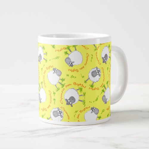 Welsh Sheep Wales Forever Jumbo Coffee Mug