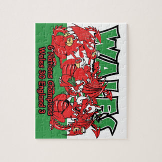 Welsh Six Nation Rugby Champions, W 30-3 E Jigsaw Puzzle