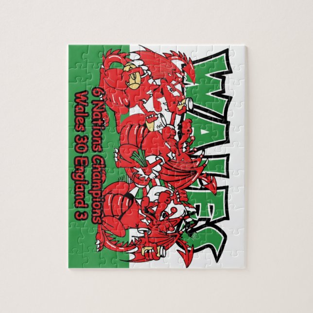 Welsh Six Nation Rugby Champions, W 30-3 E Jigsaw Puzzle (Vertical)