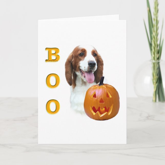 Welsh Springer Spaniel Boo Card (Front)