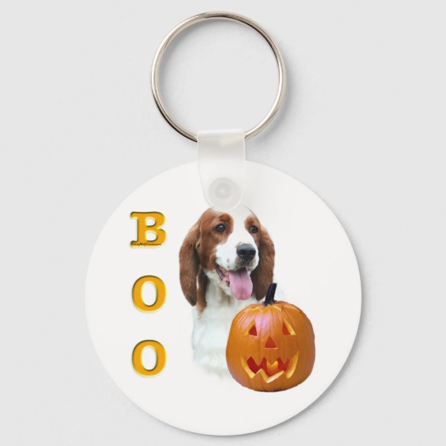 Welsh Springer Spaniel Boo Keychain (Front)