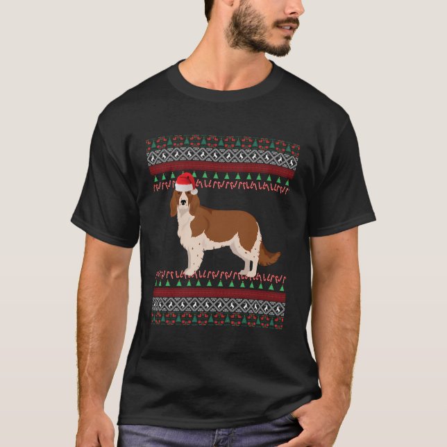 Welsh Springer Spaniel Christmas T-Shirt (Front)