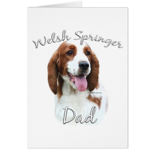 Welsh Springer Spaniel Dad 2 Cards (Front)