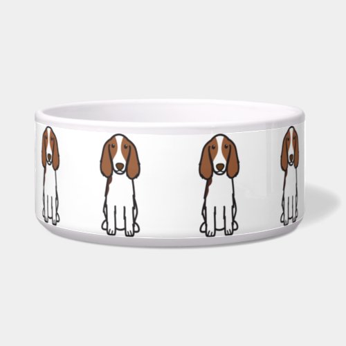 Welsh Springer Spaniel Dog Cartoon Bowl