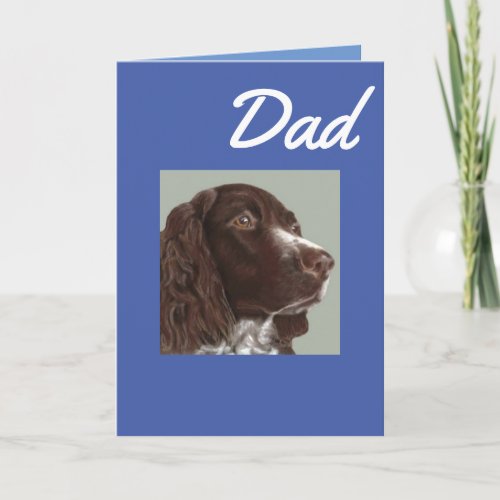 Welsh Springer Spaniel Fathers Day Card