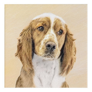Welsh Springer Spaniel Painting - Original Dog Art