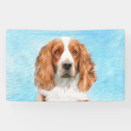 Welsh Springer Spaniel Painting _ Original Dog Art Banner